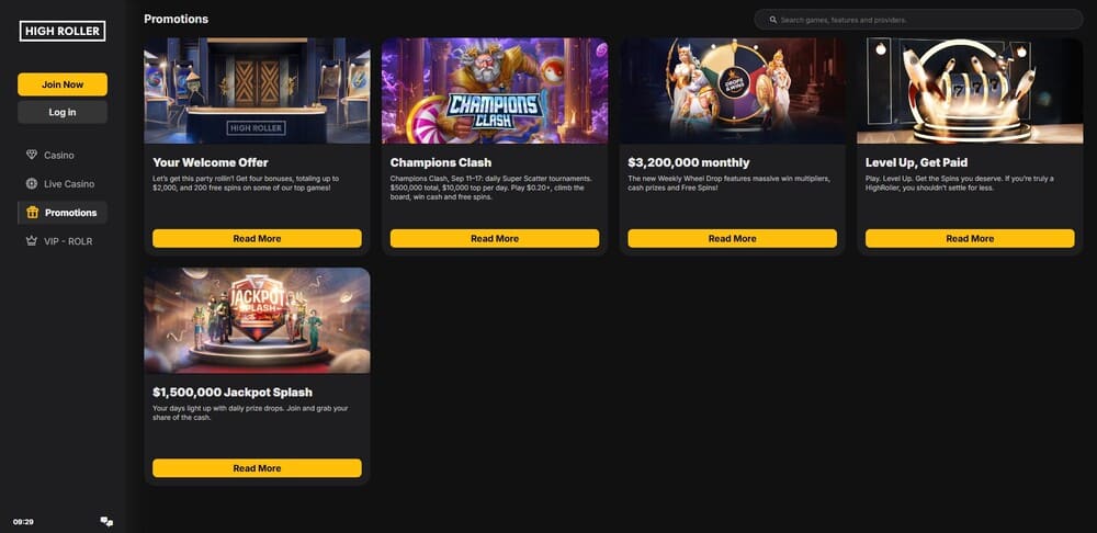high-roller-live-casino-promotions-bonuses