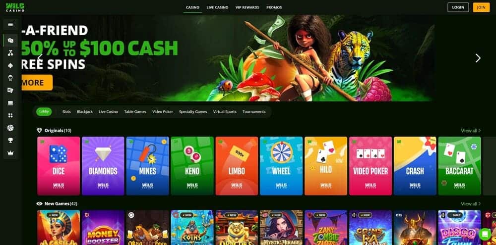 wild casino welcome bonuses